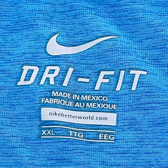 Nike Dri Fit Mens T Shirt Top SIze XXL Short Sleeve Athletic Casual Activewear - Picture 5 of 7